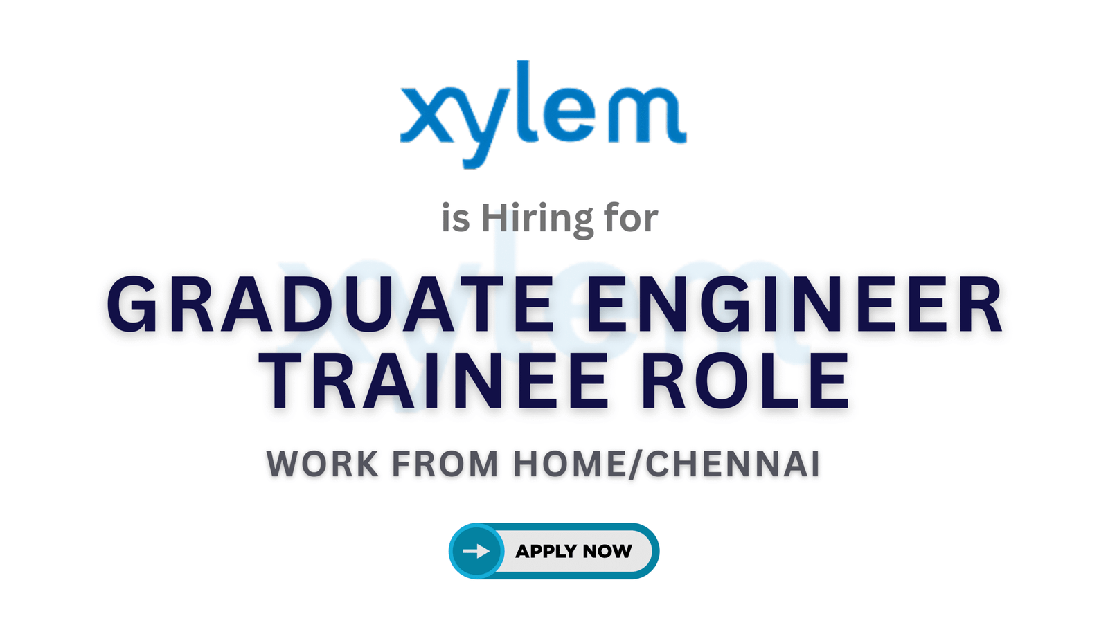 Xylem is Hiring for Graduate Engineer Trainee | Apply Now